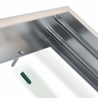 Lcb LED paneel 60x30cm zilveren aluminium frame 5cm hoogte