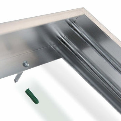 Lcb LED paneel 60x30cm zilveren aluminium frame 5cm hoogte