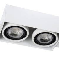 Faretto incassato trimless Lucide 2xGU10 lampada LED bianca IP20