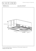 Faretto incassato trimless Lucide 2xGU10 lampada LED bianca IP20