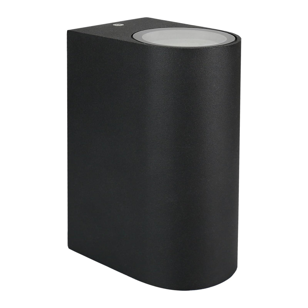 Spectrum LED Außenwandleuchte Up and Down Schwarz IP54 GU10 Aluminiumgehäuse