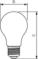 Philips 3.4W LED bulb E27 A60 warm white 2700K 470 lumen