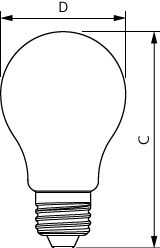 Philips LED-lampa E27 A60 4W 1800K Bärnstensglas 250 lumen dimbar dekorativ belysning