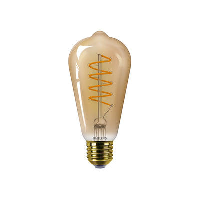 Philips MASTER Value Decoratieve LED Lamp E27 ST64 4W 1800K Amber Glas Dimbaar