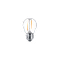 Lampadina Philips CorePro LED P45 E27 2W 2700K bianco caldo 250 lumen trasparente non dimmerabile