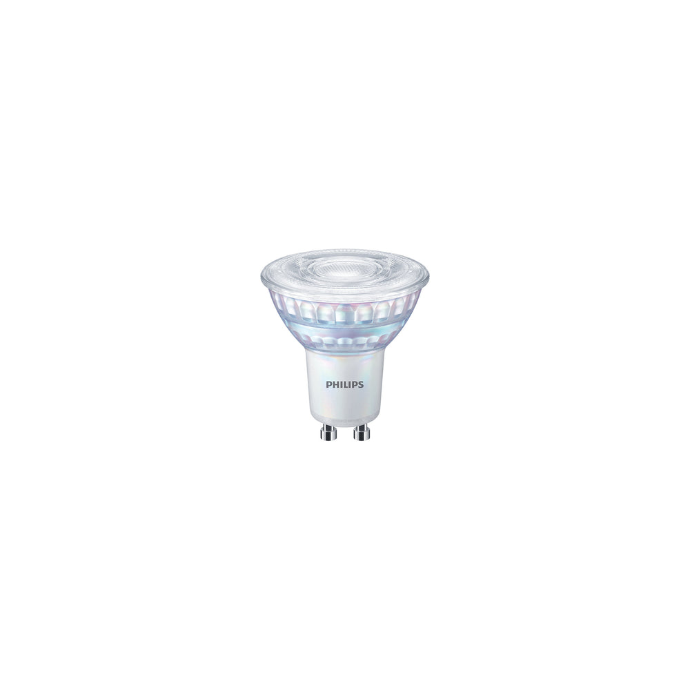Philips CorePro LEDspot GU10 4W motsvarar 50W 2700K dimbar 36° varmvit spotlight 345 lumen