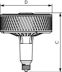Philips TForce LED Highbay Lampe 95W E40 4000K Kaltweiß 13000 Lumen 120° Abstrahlwinkel 220-240V CE RoHS