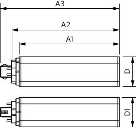 Philips CorePro LED PLT HF 18.5W GX24q-4 3000K 2100 lumens faisceau 120° lampe de remplacement non variable