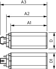 Philips CorePro LED PLT HF 6.5W GX24q-2 3000K 720 lumen 4-Pins retrofitlamp