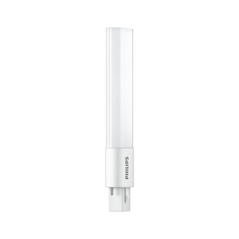 Philips CorePro LED PLS 5W G23 bulb, 3000K, 520 lumen, energy-efficient, 120° beam angle, 30000 hr lifespan