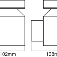 Ledvance ENDURA Style Cylinder Vägglampa LED 6W 3000K IP44 Rostfritt Stål Utomhus Ytmonterad