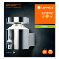 Ledvance ENDURA Style Cylinder Väggsensor LED Utomhusbelysning 6W 3000K Rostfritt Stål IP44