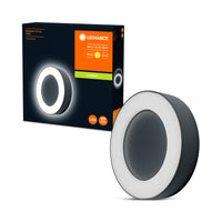 Ledvance ENDURA Style Ring LED wand- en plafondlamp 13.5W 3000K 480 lumen Donkergrijs IP44 IK07