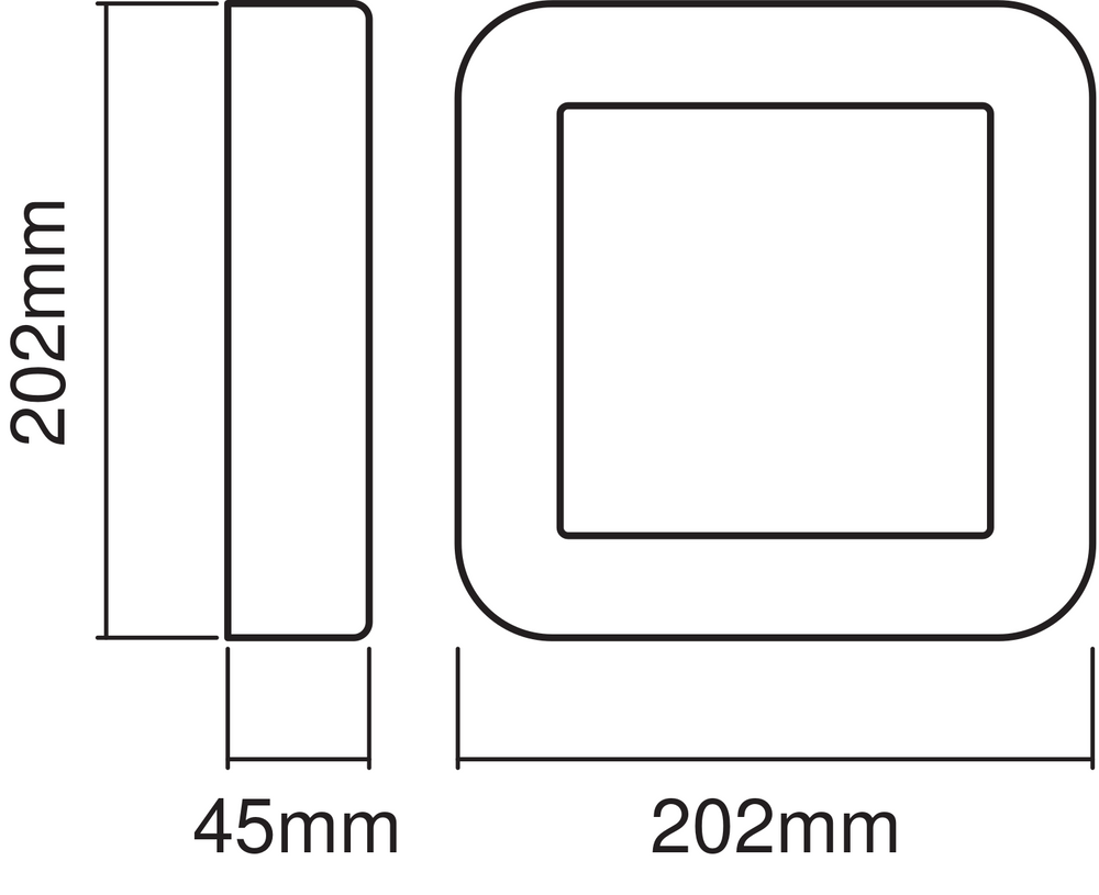 Ledvance ENDURA Style Square LED Wandleuchte 13.5W 3000K Dunkelgrau IP44 IK07 Außen Wandmontage