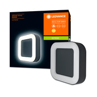 Ledvance ENDURA Style Square LED Wandleuchte 13.5W 3000K Dunkelgrau IP44 IK07 Außen Wandmontage