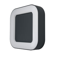 Ledvance ENDURA Style Square LED Wandleuchte 13.5W 3000K Dunkelgrau IP44 IK07 Außen Wandmontage