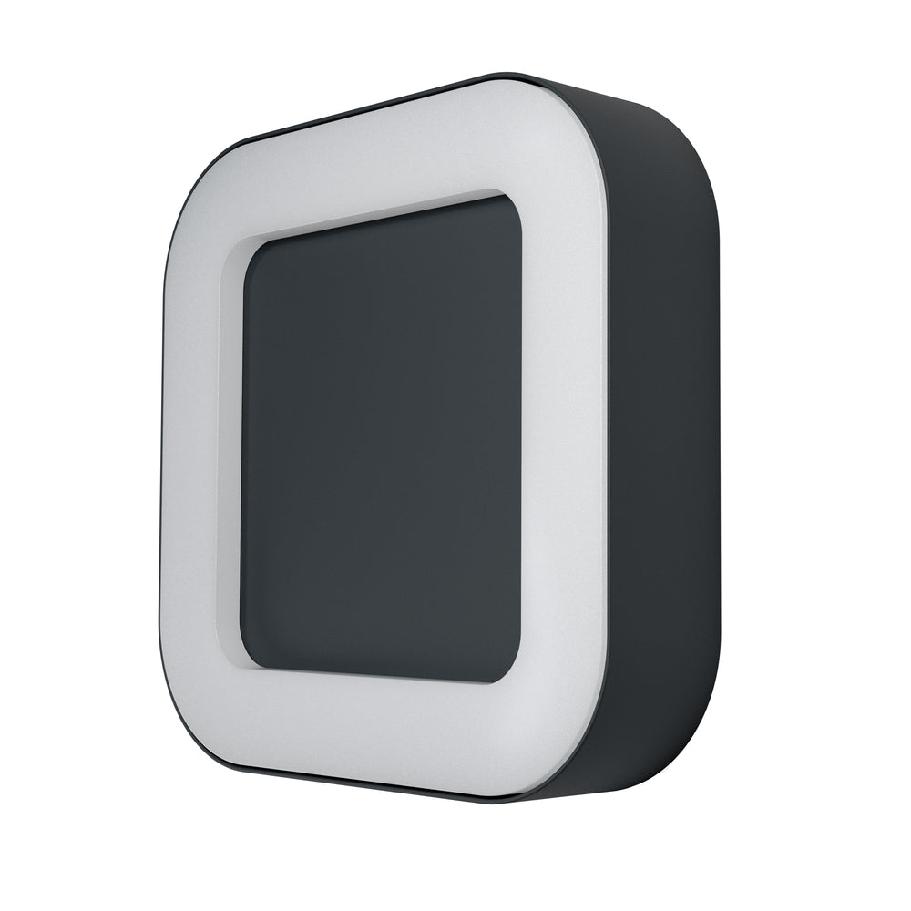 Ledvance ENDURA Style Square LED Wandleuchte 13.5W 3000K Dunkelgrau IP44 IK07 Außen Wandmontage