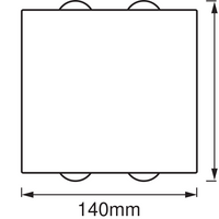 Ledvance ENDURA Style UpDown Deco II LED wandlamp 11W 3000K Donkergrijs IP44 buitenverlichting