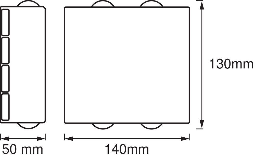 Ledvance ENDURA Style UpDown Deco II LED wandlamp 11W 3000K Donkergrijs IP44 buitenverlichting