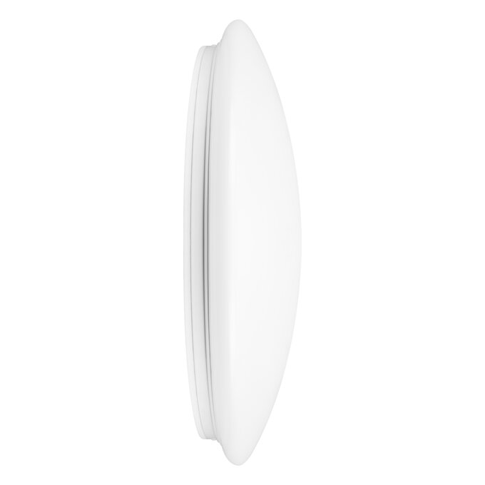 Spectrum LED opbouw plafondlamp rond 42W 3000K 3500 lumen IP44 staal wit behuizing