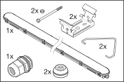 Ledvance LED Feuchtraumleuchte 1200mm 32W 3000K 4000 Lumen IP65 IK08 Warmweiß Grau Decken- oder Wandmontage