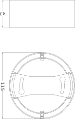 Ledvance LED Downlight IP44 8W 4000K 800 lumen Vit Infälld Takarmatur 115mm Utsågning