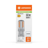 Ledvance LED G9 Stiftpære 2.6W 4000K Klar 320 lumen 220-240V 300° Ikke dæmpbar Kold Hvid