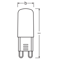 Ledvance LED G9 Stiftpære 2.6W 4000K Klar 320 lumen 220-240V 300° Ikke dæmpbar Kold Hvid