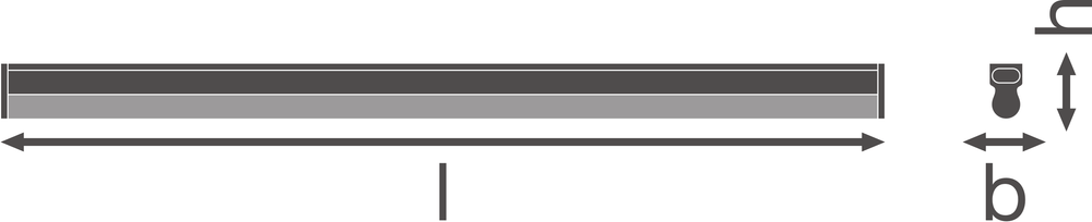 Ledvance LED Linear Compact High Output 600 Overfladearmatur 10W 3000K 1000 lumen Hvid IP20 573mm
