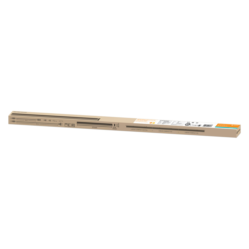 Ledvance LED Linear Compact High Output 600 Ytmonterad Lampa 10W 3000K 1000 lumen Vit IP20 573mm