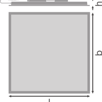 Ledvance LED Panel Comfort 28W 4000K, slimmad taklampa, energieffektiv belysning för kontor eller hem