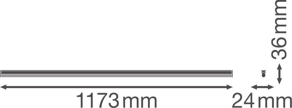 Ledvance LINEAR Compact High Output LED Opbouwlamp 20W 3000K 2000 lumen Wit IP20 1173mm