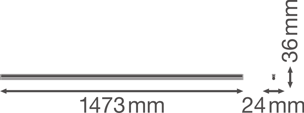 Ledvance LINEAR COMPACT HIGH OUTPUT LED ytarmatur 25W 3000K 2500 lumen 1473mm Vit IP20