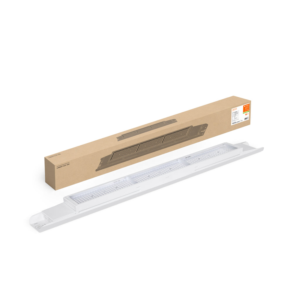 Ledvance LOW BAY FLEX 1200 P luz LED para naves industriales, 73W, 11300 lúmenes, 4000K, eficiencia 155lm/W