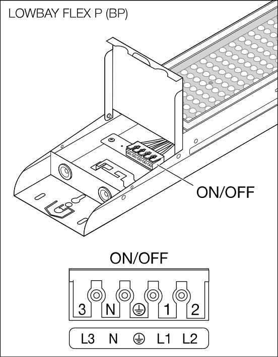 Ledvance LOW BAY FLEX 1200 P luz LED para naves industriales, 73W, 11300 lúmenes, 4000K, eficiencia 155lm/W