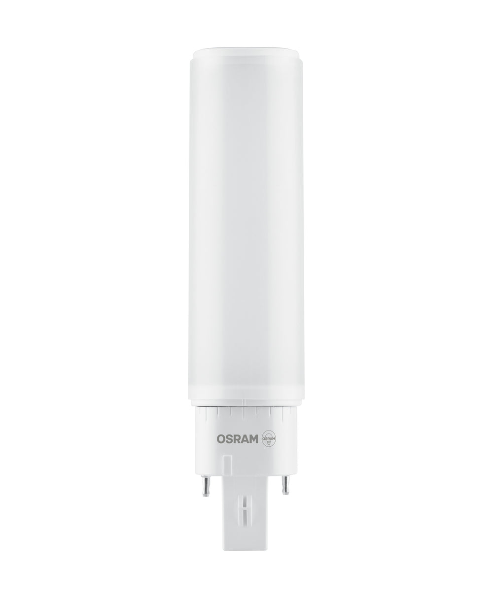 Lámpara de sustitución Ledvance OSRAM DULUX LED G24Q-2 7W 4000K blanco frío, 770 lúmenes, IP20, 220-240V, base giratoria