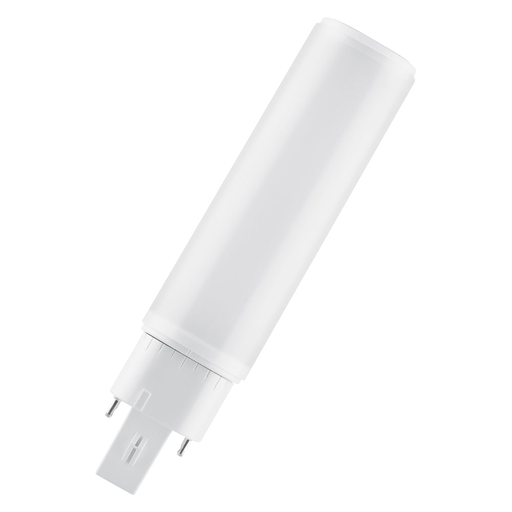 Lámpara de sustitución Ledvance OSRAM DULUX LED G24Q-2 7W 4000K blanco frío, 770 lúmenes, IP20, 220-240V, base giratoria