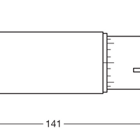 Lámpara de sustitución Ledvance OSRAM DULUX LED G24Q-2 7W 4000K blanco frío, 770 lúmenes, IP20, 220-240V, base giratoria