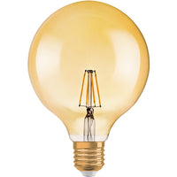 Ledvance Vintage 1906 LED Glob 6.5W E27 2400K Guldglas Lampa 720 lumen 220-240V IP20 124mm