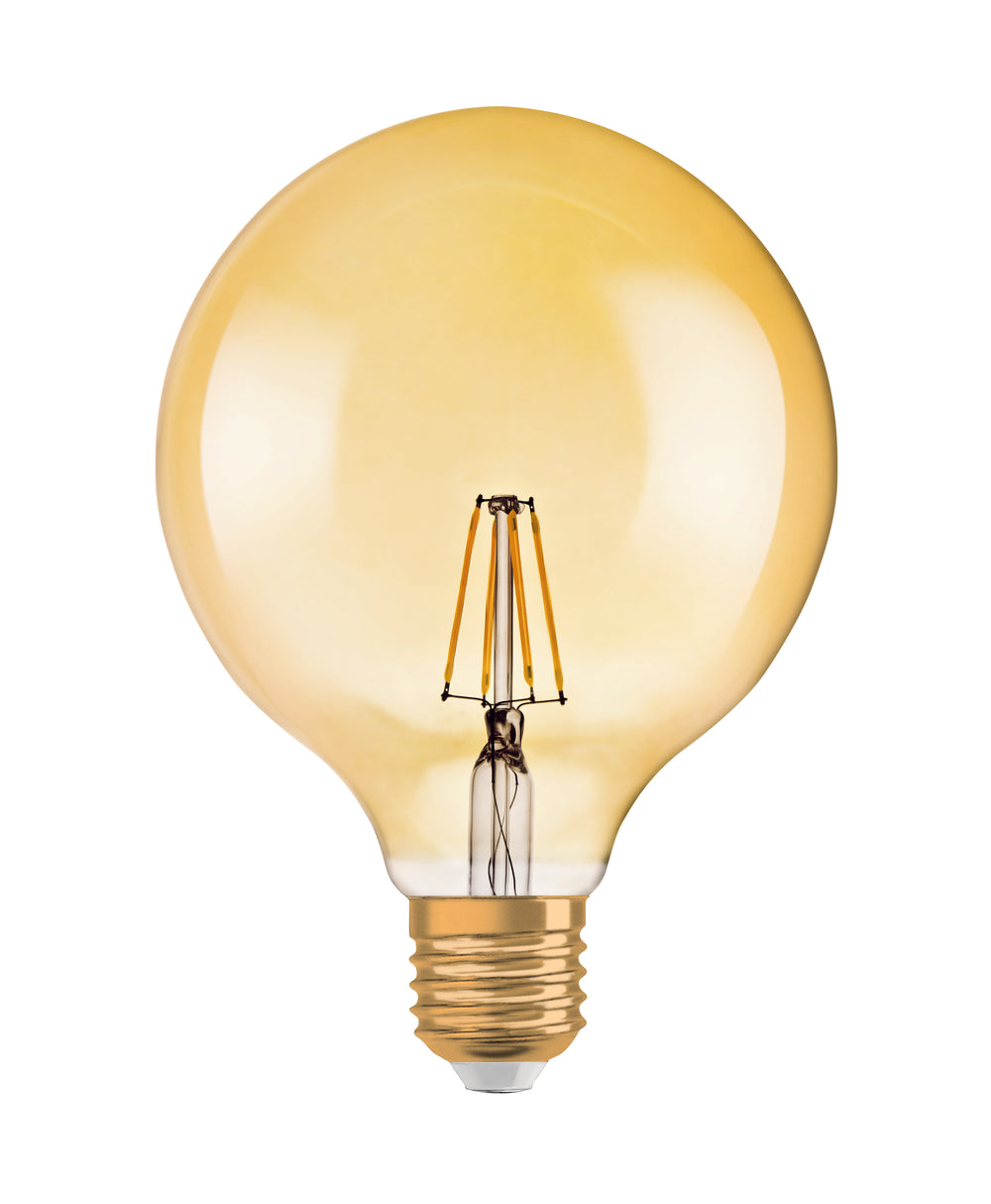 Ledvance Vintage 1906 LED Glob 6.5W E27 2400K Guldglas Lampa 720 lumen 220-240V IP20 124mm