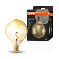 Ledvance Vintage 1906 LED Glob 6.5W E27 2400K Guldglas Lampa 720 lumen 220-240V IP20 124mm