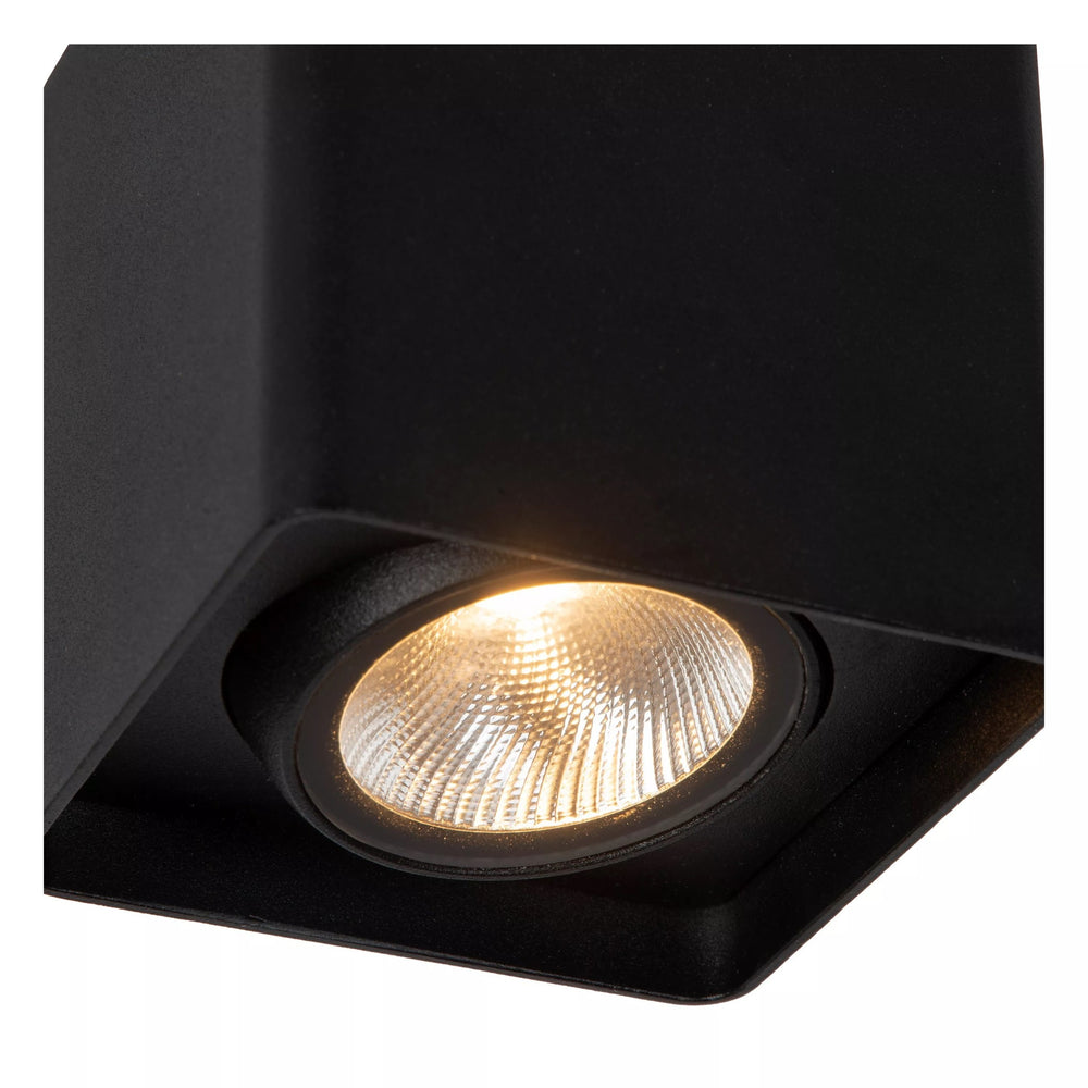 Lucide LEEDS buiten LED-plafondlamp 1x9W 2700K IP54 zwart