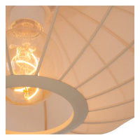 Lucide CORINA LED-pendel Ø50cm, E27, dimbar, 40W, 230V, justerbar höjd, krämfärgad modern design