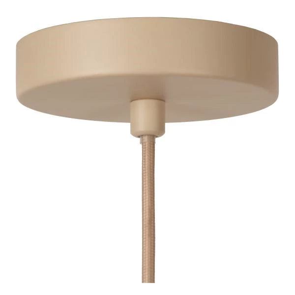 Lucide CORINA LED-pendel Ø50cm, E27, dimbar, 40W, 230V, justerbar höjd, krämfärgad modern design
