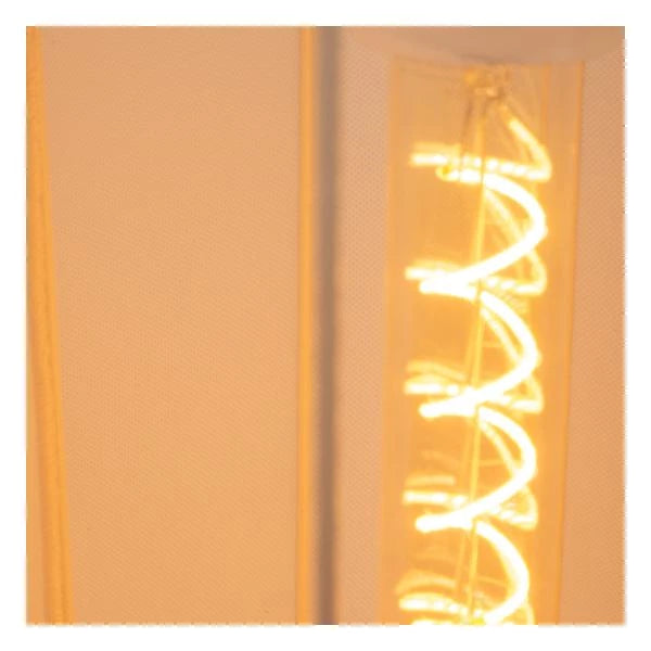 Lucide CORINA LED gulvlampe, 3xE27, dæmpbar, justerbar stofskærm, 185cm creme indendørs belysning
