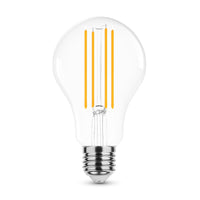 Modee LED Filamento Globo A70 E27 12W 2700K 1521 lúmenes 360° Bombilla de Vidrio IP20 Blanco Cálido