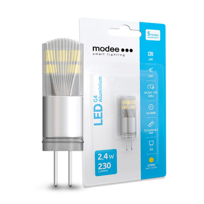 LED G4 - 2,4W 275lm - 2700K warm wit licht - 12V AC/DC