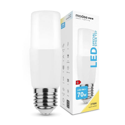 LED lamp Stick - E27 T37 - 9W vervangt  72W - 2700K