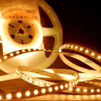 Modee Striscia LED DC12V 9.6W/m 120LED/m 1080 lumen IP20 2700K 8mm Colore Singolo Rame Rotolo da 5m