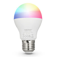 MIBOXER LED Lampa E27 6W RGB+CCT smart glödlampa med färgskiftande ljus och justerbart vitt för mångsidig användning